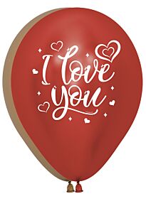 11" I Love You Bright Latex Asst