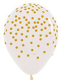 11" Betallatex Gold Confetti Latex