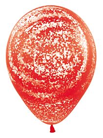 11" Sempertex Graffiti Fashion Red Latex