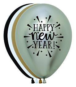 11" New Year Burst Latex Assortment