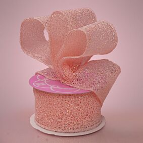 2.5"x10yd Mesh Ribbon - Coral