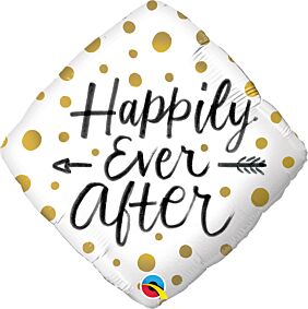 18" Happily Ever After Gold Dots