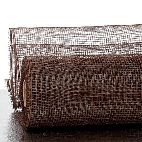 10" x 10yd Floral Mesh - Chocolate