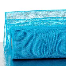 10" x 10yd Floral Mesh - Turquoise