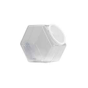 129 oz Clear PVC Hexagon Jar