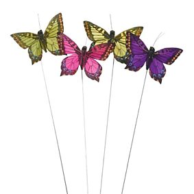3" Butterflies Spring Colors