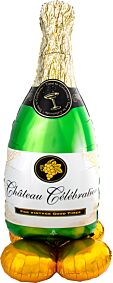 60" Bubbly Wine Bottle Airloonz