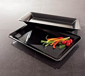 10" X 8 " Rectangle Tray - Black
