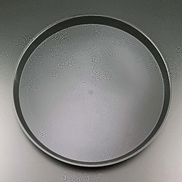 Black 14" Round Tray