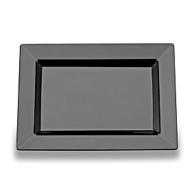 6" Rectangle Plate - Black 12/10