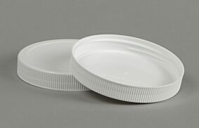 White Ribbed Lid for 32 oz canister
