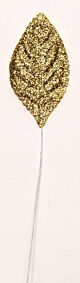 Gold Glitter Corsage Leaves
