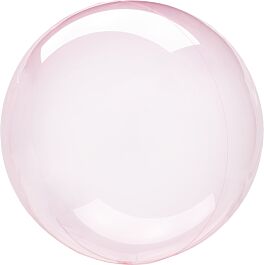 Petite Dark Pink Crystal Clearz Orbz Sphere Helium Balloon 