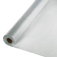 40"X100' Plastic Table Roll - Shimmer Silver