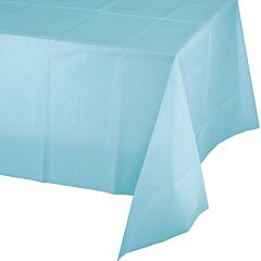 54" X 108" Plastic Table Cover - Pastel Blue