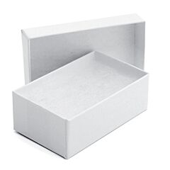 2.5X1.5X1" Jewelry Box - White