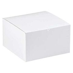 9X9X5.5" Gloss Gift Box - White