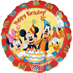 17" Mickey & Friends Birthday