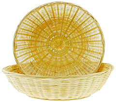 10" Bamboo Bun Basket