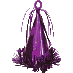 170 Gram Party Hat Weights - Purple