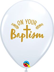 11" On Your Baptism Cross Latex