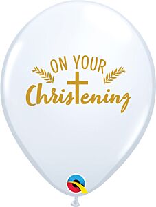11" Your Christening Cross Latex