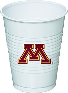 University of Minnesota - 16 oz plastic cup 8ct