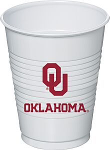 Oklahoma University - 16 oz Plastic Cup 8ct