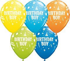 11" Qualatex Birthday Boy Latex