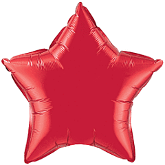 9" Ruby Red Star