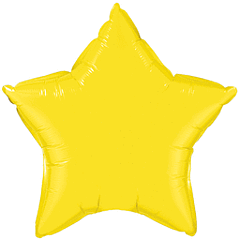 4" Citrine Yellow Star