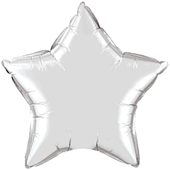 9" Silver Star Inflated