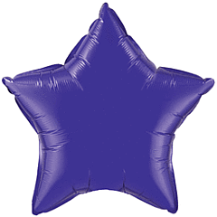 9" Purple Star Flat