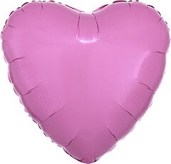 17" Metallic Pink Heart