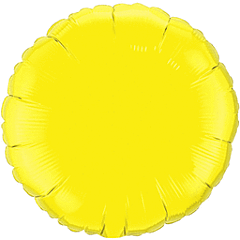 18" Yellow Round Flat