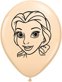 5" Qualatex Disney Princess Faces Assorted