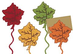 Fall Maple Leaf Card Holder Assortment