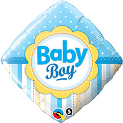 18" Baby Boy Dots Stripes