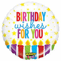 21" Birthday Wishes - Mighty Bright