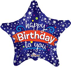 9" Happy Birthday to You Star