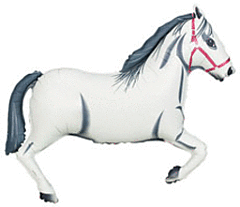43" White Horse