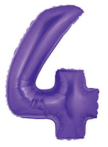 34" Megaloon Purple Number 4