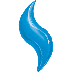 36" Blue Curve