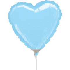9" Pastel Blue Heart