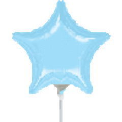 4" Pastel Blue Star