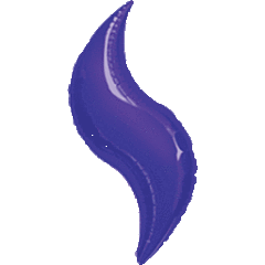 42" Purple Curve