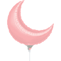 17" Pastel Pink Crescent