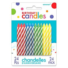 Spiral Birthday Candle - Primary