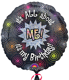 18" All About Me Birthday - Holographics