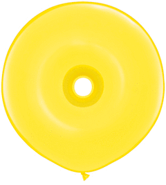 16" Qualatex Geo Donut Latex - Yellow